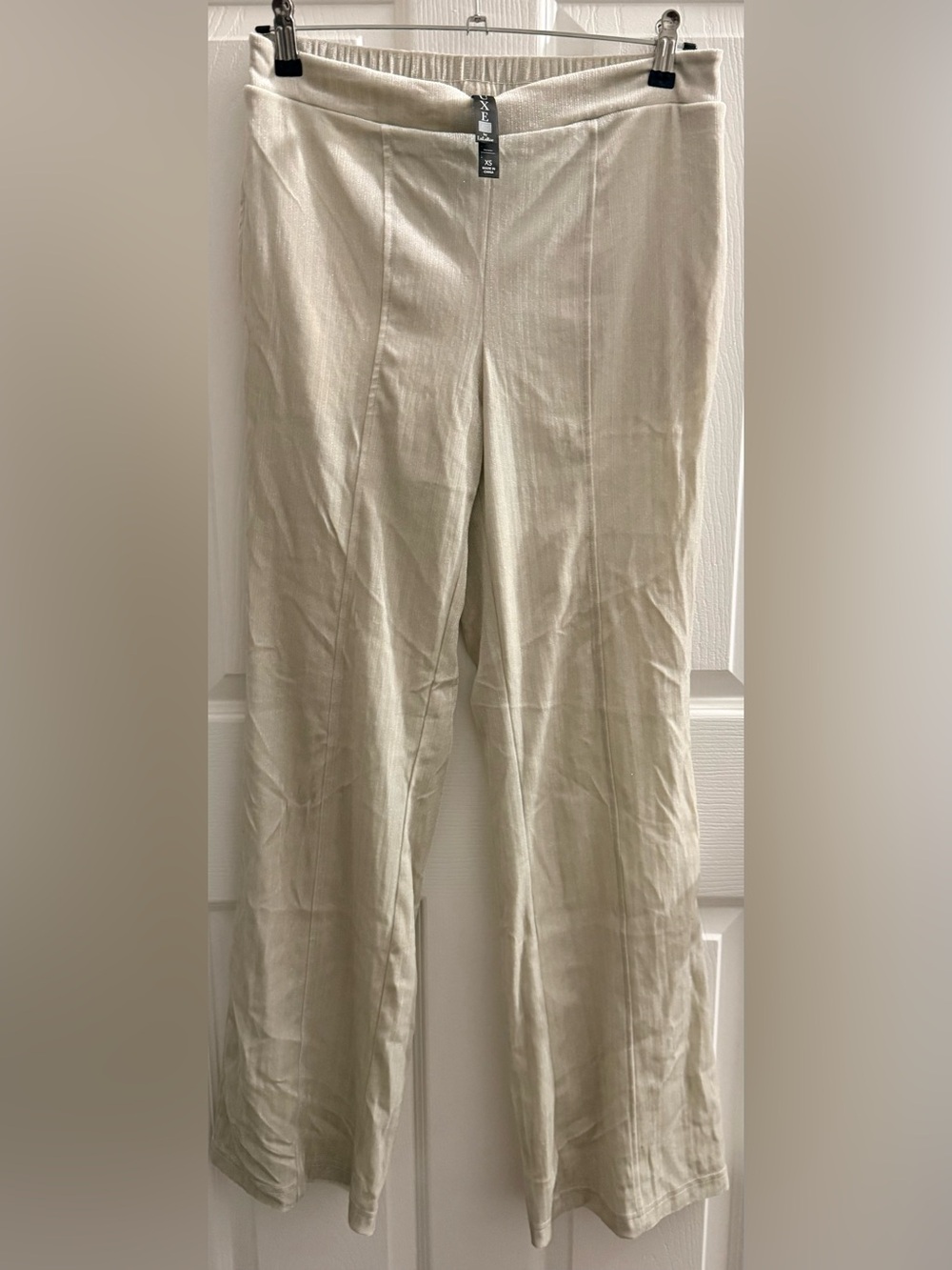 LuLaRoe: Women’s Dress Pants in Light Tan (Luxe collection) With Elastic Waist
